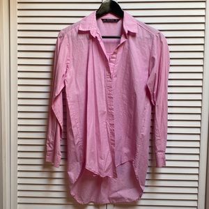 Cute pink blouse size Small! Washed but never worn.